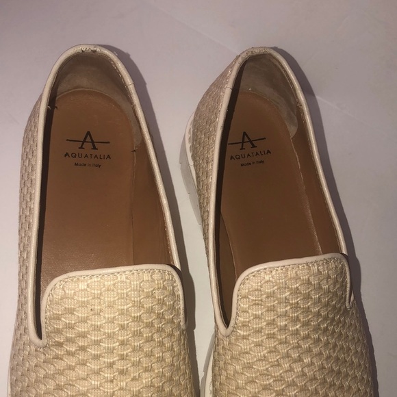 Aquatalia Beige Kay Slip-On Sneaker - Picture 3 of 10